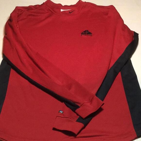 Nike Other - Nike ACG long sleeve red black shirt size S